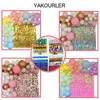 Party Decoration PCS Square Glitter Birthday Background Decorations Backdrop Curtain Shimmer Sequin Panel Wall For Wedding Event DecorParty