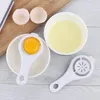 Séparateur de jaune d'œuf en plastique blanc, outil pratique pour œufs ménagers, outil de cuisson, accessoires de cuisine