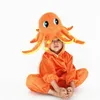 Costume da bambola mascotte Pigiama Costume da animale Natale Halloween Abito da bambino Tuta con cappuccio e scarpe Vestiti per animali Comodo peluche