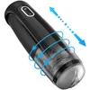 Automatic Telescopic Rotation Male Masturbator 10 Adjustable Modes Pussy Adult Cup Electric Climax Sex Toy For Men 220316