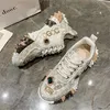 2022 Luxus Marke Männer Frauen Chunky Sneakers Schuhe Dicken Boden Plattform Vulkanisieren Schuhe Mode Atmungsaktive Casual Walking Schuh für Frau weibliche