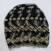 Vêtements ethniques perles de cape de capuche turban pour femmes Fashion Feme Female Enveloppez le chair de fruits musulmans