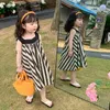 Girl's Dresses Girls' Striped Polka Dot Camisole 2022 Summer Korean Style Children Straps Lace-up Dress Vest DressGirl's