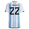 2022 Argentinië Player Versie voetbalshirts 22 23 Di Maria Dybala voetbalshirt Otamendi Maradona Enzo Fernandez Martinez Maillots Men Kids Kits Alvarez Camesita