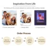 Instagram coloré personnalisé PO 3D Night Light Personnel 3D Diy Desk Lamp Home Decoration Kids Lover Gift with Text 220623