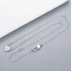 Fashion Style Lady Necklace Earring Engraved Letter Plated Silver with Single Heart HAA