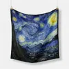 Famous Oil Painting Twill 100 Silk Scarf Fashion Women Wraps 53cm Square Scarves Head Hijab Neckerchief Bandana