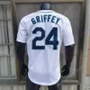 Ken Griffey Jersey Vintage 1989 1995 1997 2000 2005 Pinstripe Pullover Baby Blue White Green Red Mesh Hall of Fame Patch Retirement Adult S-3XL