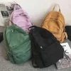 Zaino Stile Bagvintage Borsa da viaggio casual da donna 2022 Moda ad alta capacità Colore solido Studente Cerniera Scuola 220723