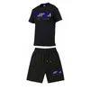TRAPSTAR Tracksuit Set Men T ShirtShorts Sets Summer Sportswear Jogging Pants Streetwear Harajuku Tops Tshirt Suit D220618