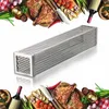 Realand Square 6/12 inches BBQ Wood Pellet Smoker Tube Stainless Steel Smoke Generator Mesh Pipe for Grill Hot or Cold Smoking T200506
