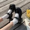 Dres Shoe New Lolita Shoe Japanese Mary Jane Women Vintage Girl Student JK Uniform Platform Cosplay High Heel PLU Size 42 220723