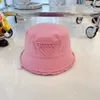 Sombreros de pescador de diseñador Color sólido 5 Opciones Sombrilla Sombrero Bordes ásperos Diseñado para hombre Mujer Alta calidad