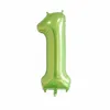 40 "grande taille vert numéro ballon en aluminium Film ballon enfants anniversaire anniversaire Festival fête décor fournitures MJ0699