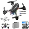 قوس قزح RC Helicopters Toy Gifts 38 Dynamic LED LID LID MINI MINI DRONATIONS VR Aerial Photography مع كاميرا مزدوجة