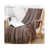 Blankets Bohemian Style Sofa Blanket Bed And Breakfast Bedside Towel Office Nap Air Conditioning BlanketBlankets268o