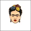 Alfinetes Broches Pintor de Jóias Artista Mexicano Pins Esmaltados Para Mulheres Decoração de Metal Broche Saco Botão Lapel Pin Homens Broche Presente Drop Delive