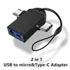 USB 3.0-Type-Cµ adaptörü OTG Adaptör İkinci Bir-Bir-Bir-Bir Veri Aktarma Şarj Dönüştürücüsü 100 PCS