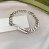 2023 Designer New Fashion jewelry Gujia S925 Sterling Silver Li zhongshuo same couple fashion simple bracelet for men and women