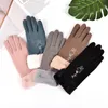 Five Fingers Gloves Winter Women Outdoor Cycling Thicken Windproof Warm For Cute Waterproof Touch Screen Driving Mittens