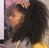 Afroamerikanisches 100 % menschliches 3b 3c verworrenes lockiges Pferdeschwanz-Haarteil, Wraps, Clips, brasilianischer Schachtelhalm-Haarverlängerungen, Afro-gelockter Kordelzug, Pferdeschwanz, menschliches Stück, 140 g