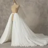 Jupe de mariée blanche superposition de mariage longue tulle sur jupe maxi détachable 210306