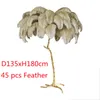 Floor Lamps Nordic Decoration Home Ostrich Feather Lamp Modern Luxury Copper For Living Room Resin Standing Light LightingFloor4039951