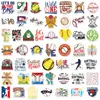 50PCS baseball Skateboard Stickers For Car Baby Diary Phone Laptop Kids Toys DIY Decals