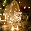 Cordes 1/4/10M LED Guirlande Lumineuse Batterie Puissance Extérieure Étanche Noël Fête De Mariage Fée Lumières Éclairage De Vacances DecoratioLED Cordes