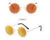 Perle ronde enfants enfants lunettes de soleil vintage garçons filles mémètres de soleil verres de soleil uv400 mignonnes lunettes de bébé accessoires de lunettes