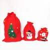 Present Wrap S/M/L/XL Jul Slumpmässig mönster Röd väska Candy Chocolate Sundries Toys Lagring Pouch Year Bord DecorationGift