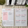 A5 Agenda Planner Notebook Diary Wekelijkse doelgewoonte Schema's Organisator voor school Stationery Officer 220510