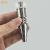 Universal GR2 Titanium Nail Reting Accessories 10mm14mm18mm Man och Kvinna 6 i 1 Domeless Titanium Nails For Glass Bongs Water Pipes