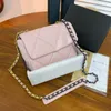 حقيبة مصممة فاخرة حقائب اليد الشهيرة العلامة التجارية حقيبة الكتف كيس كلاسيكية سلسلة المحفظة مزدوجة