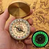 Decorative Objects & Figurines Vintage Copper Retro Luminous Compass Flip Cover Pocket Watch Camping Hiking Nautical Marine Outdoor Pography