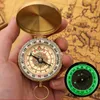 Objets Décoratifs Figurines Vintage Cuivre Rétro Lumineux Boussole Flip Cover Montre De Poche Camping Randonnée Nautique Marine Extérieur Pographie