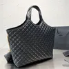 Large Tote Bags Unisex Handbag Diamond Lattice Composite Bag Quilted Shoulder Shop Bag Genuine Leather Purse Fashion Letter Hardware Beach Totes High Quality