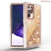 Custodie per telefoni Quicksand per Samsung S22 S21 S20 S10 S9 PLUS ULTRA NOTE 20 10 9 8 PRO Con Bling Liquid Glitter Floating Quicksand Water Flowing Cover