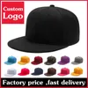 Bollkåpor Anpassad logotyp broderi platt grim snapback hattar vuxna casual akryl sport hatt kvinnor män tennis fiske capsball214e