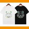 Herr t-shirts designer kenzo tshirt broderi tiger huvud tees mens t-shirts kvinnliga bokstäver bomull t-shirt lös hip hop street lyx klassisk asiatisk storlek s-2xl 400l