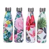 179202 Botella de acero inoxidable personalizado para agua Thermo Vacuum Copa aislada Doublewall Travel Drinkware Flask 220706