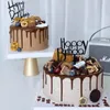 Altre forniture per feste festive 10 pezzi / lotto Multi stile Acrilico Scrittura a mano Happy Birthday Cake Topper Decorazione dessert per regalo adorabileAltro