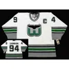 Nik1 94 BRENDAN SHANAHAN Hartford Whalers Hockey Jersey Embroidery Stitched Customize any number and name Jerseys