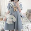 Clothing Sets Summer Style Long Sleeve Dress Female Sweet Lovely Japanese Korean JK Short Navy Collar Girlfriends A-Line SkirtClothing