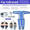 Máquina de drenagem de linfonodos de emagrecimento 24 airbags de massagem corporal desintoxica