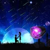 Cordes fête de vacances décoration de mariage de noël pluie de météores projection de lumière diapositives d'animation décoratives pour la maison cour jardin fête LED