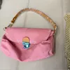Designer Bags Women Handbags Purses One Shoulder Crossbody Chain Bag Denim Blue or Pink With Letter Pattern Tote 25cm