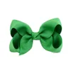 100 шт 3 дюймов лента Grosgrain Bow Hair Clips для малышей девочки сплошные цвета клип аллигатор детские дети подростки волосы Барреттесы аксессуары