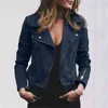 Fashion Ladies Jackets Sexy Women Long Sleeve Coat Zipper Jacket Solid Women Outerwear Womens Coats Winter Vintage Bomber Jacket L220801