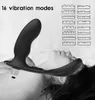 Manlig prostata massager vibrator silikon rumpa pluggfördröjning utlösning kuk ring sexiga leksaker för män vuxna anal vibrera